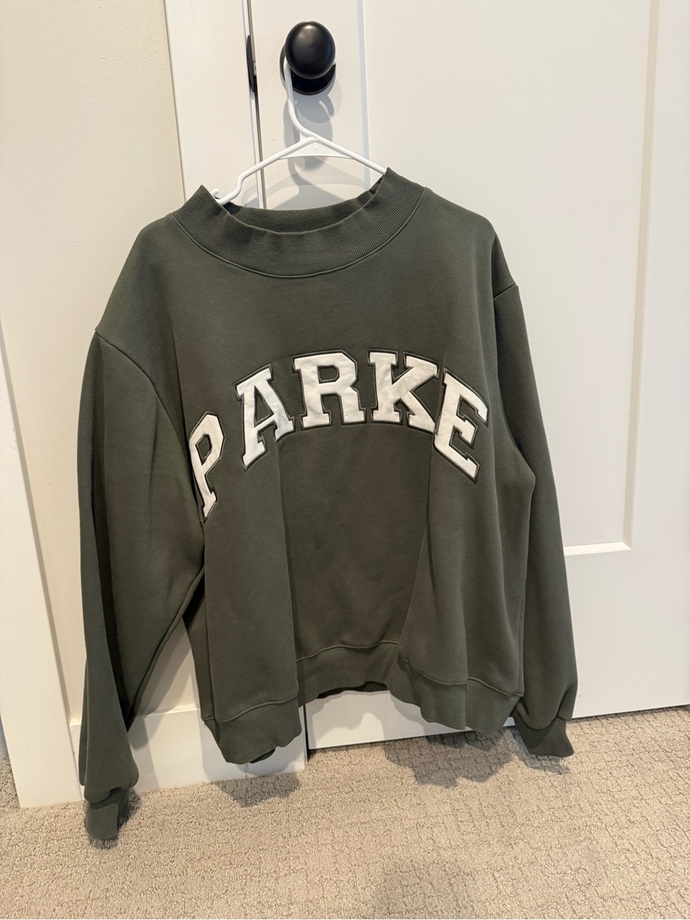 Parke Olive Green Mockneck